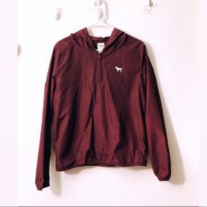 Rain hoodie from pink